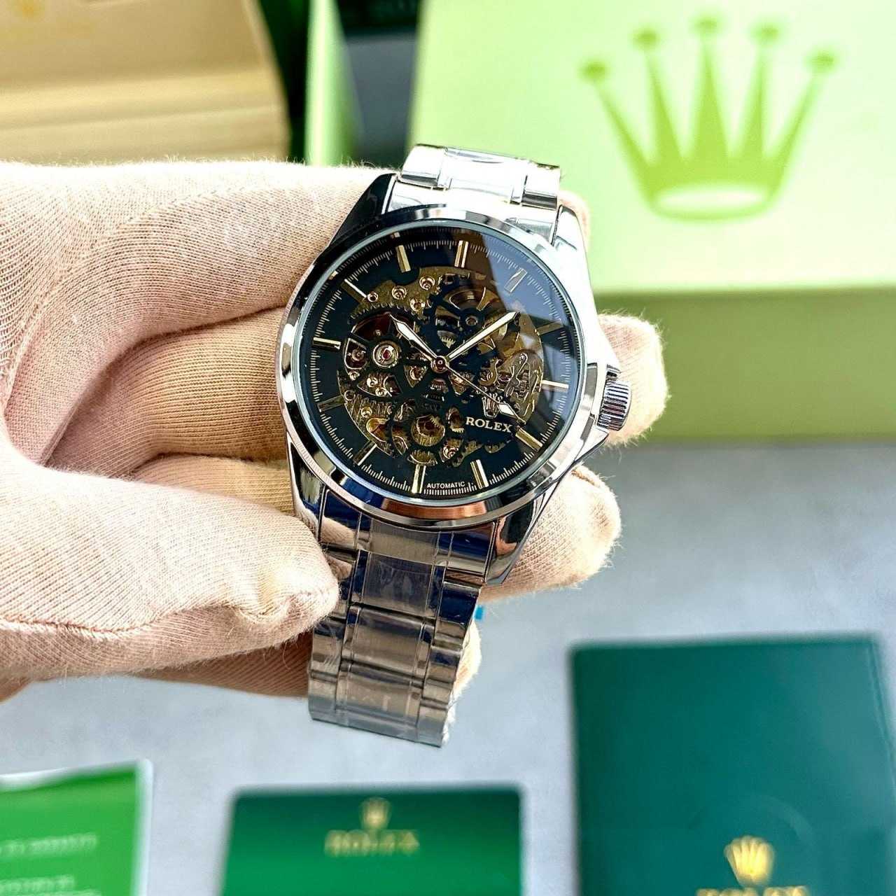 YNF Wholesale Brass Mens Fashion Watches KESH595 Rolex Silver | Surat Manufacturer
