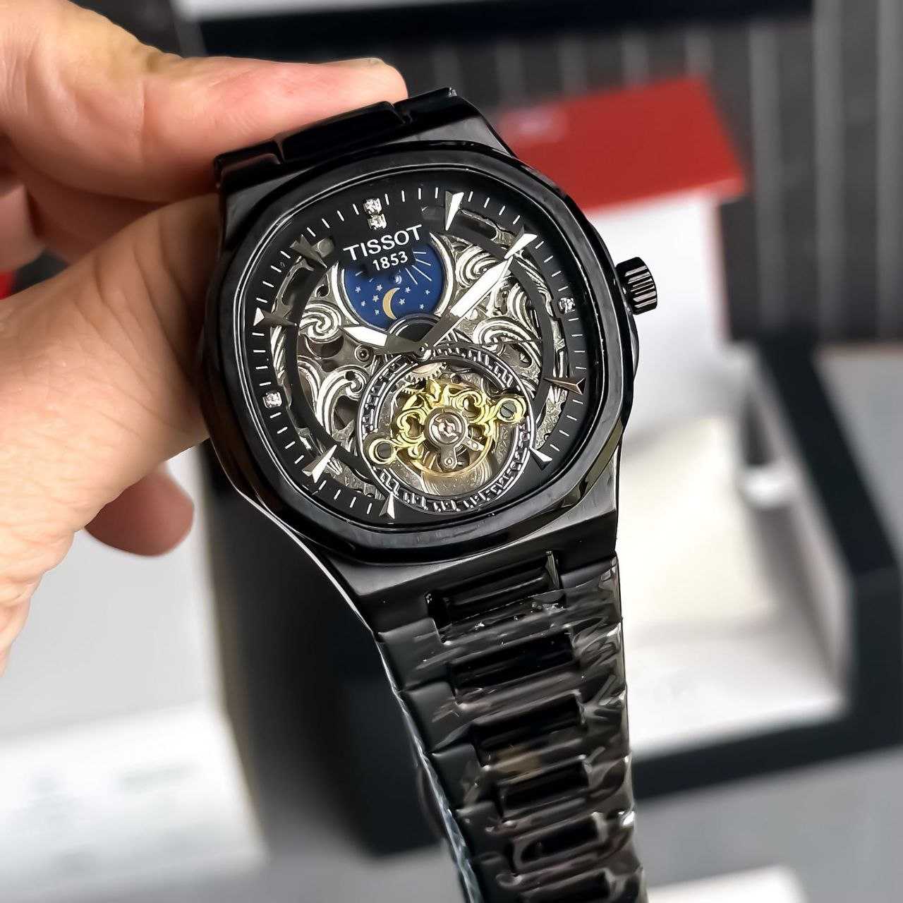 YNF Wholesale Brass Mens Automatic & Mechanical Watches KESH595 Tissot Sun-Moon | Surat Manufacturer