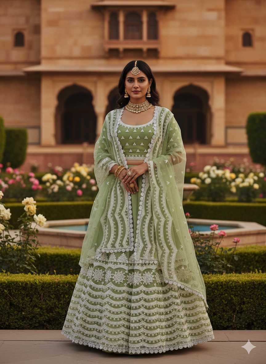 YNF Wholesale Butterfly Net Fancy Lehenga KESH530 SENHORA PAHELI | Surat Manufacturer