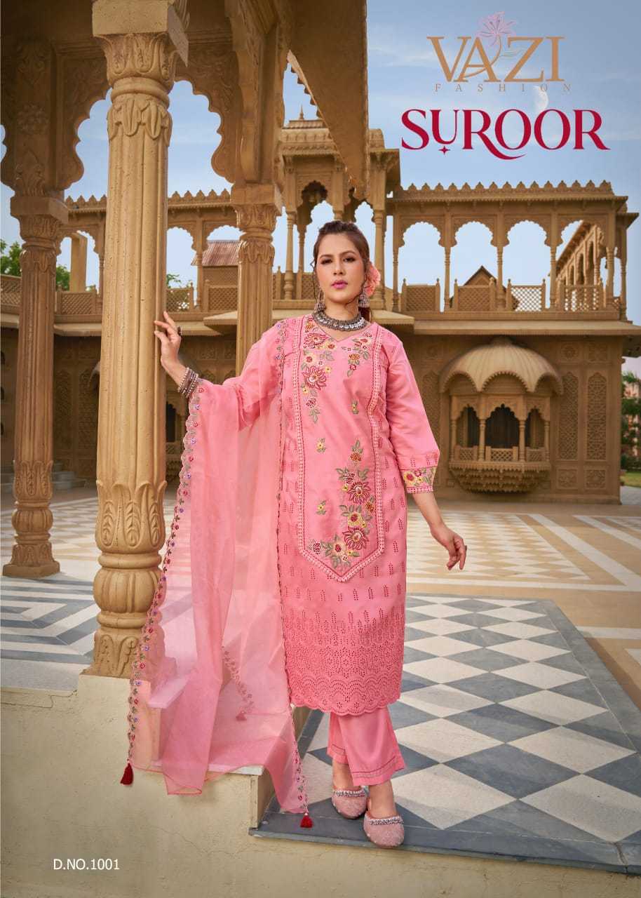 YNF Wholesale Chanderi Soft Ladies Suits KESH530 VAZI SUROOR | Surat Manufacturer