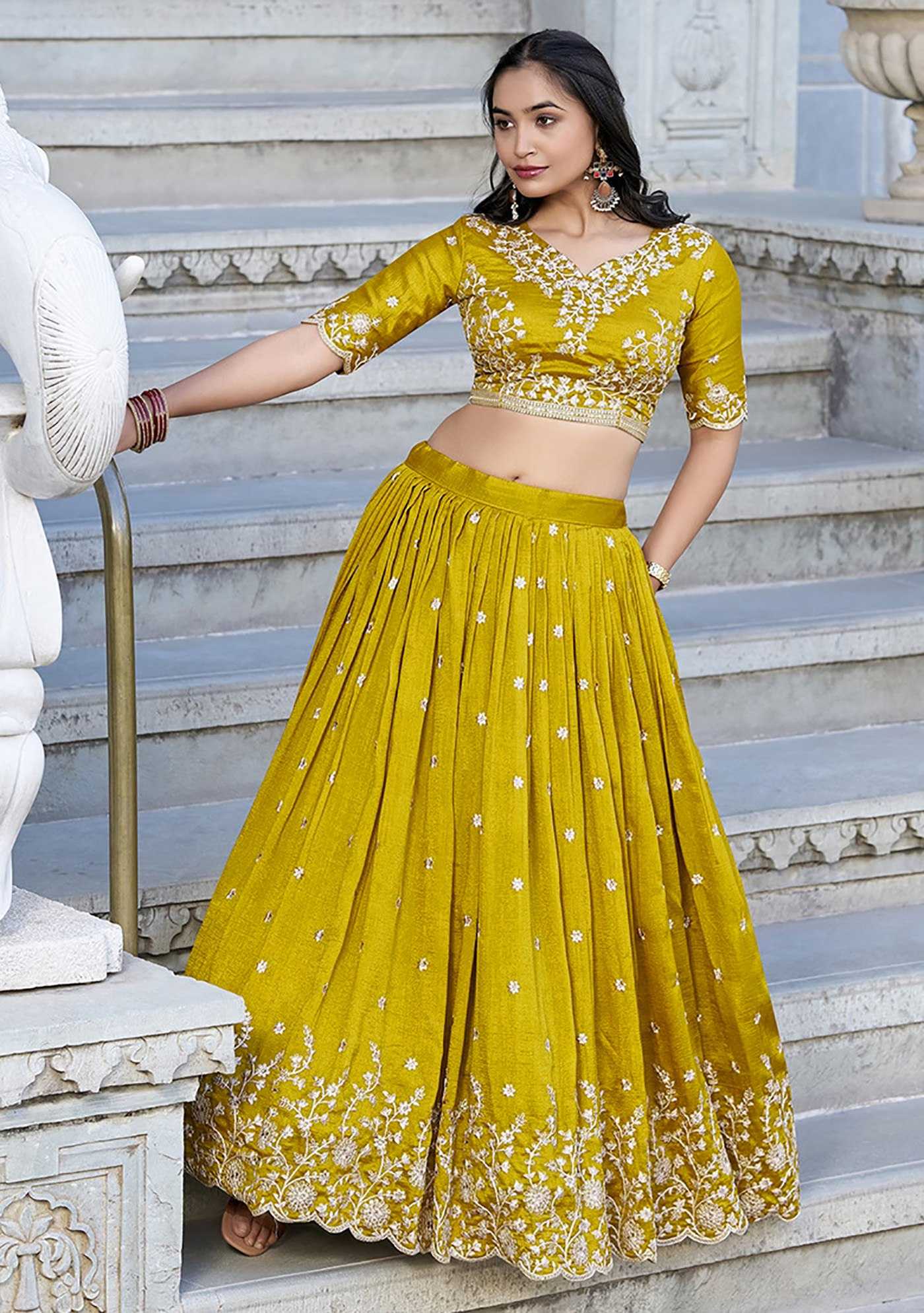 YNF Wholesale Chinon Designer Lehenga KESH334 Navjot | Surat Manufacturer