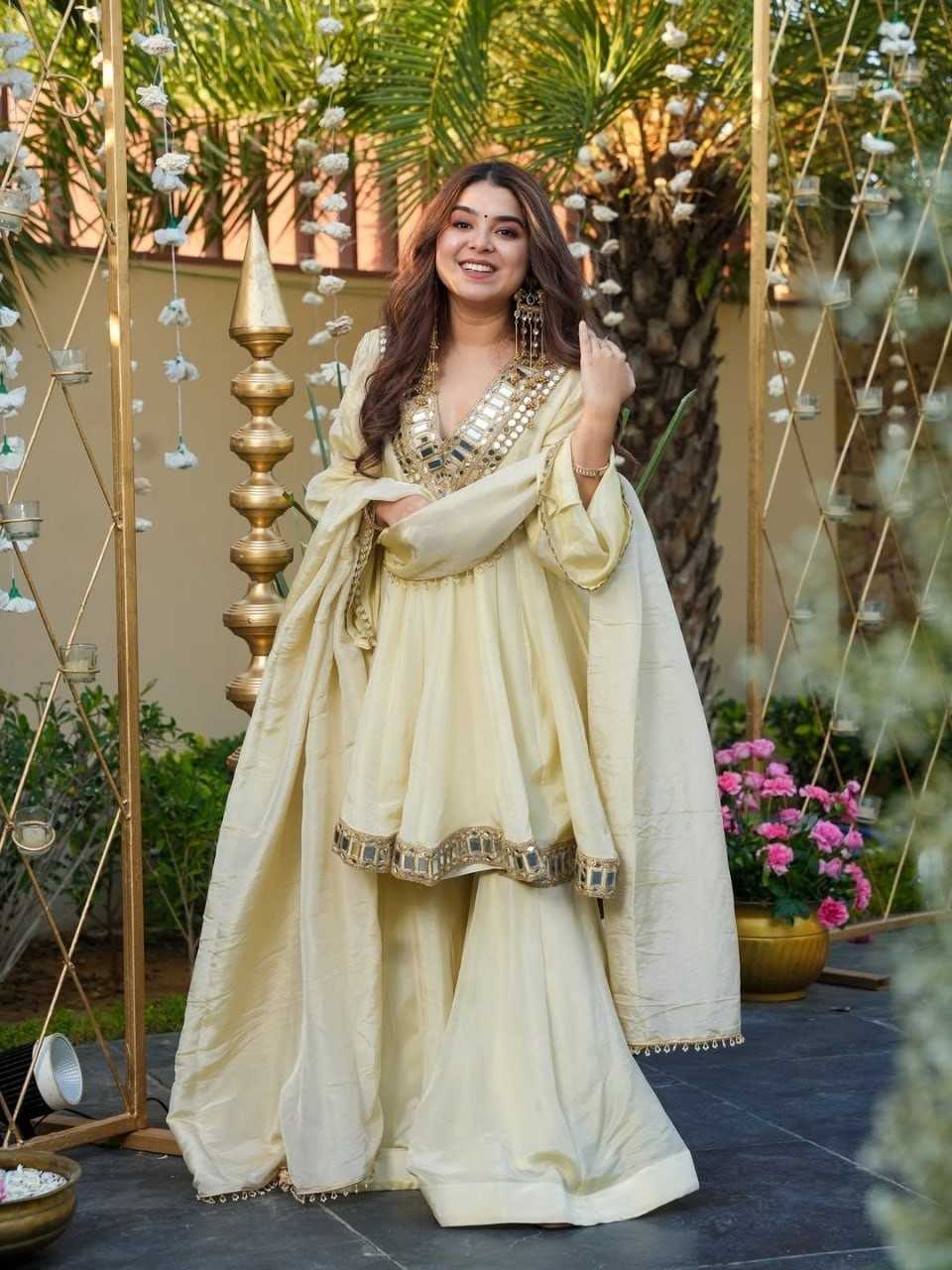 YNF Wholesale Chinon Silk Palazzo Suit RIN212 7091 | Surat Manufacturer