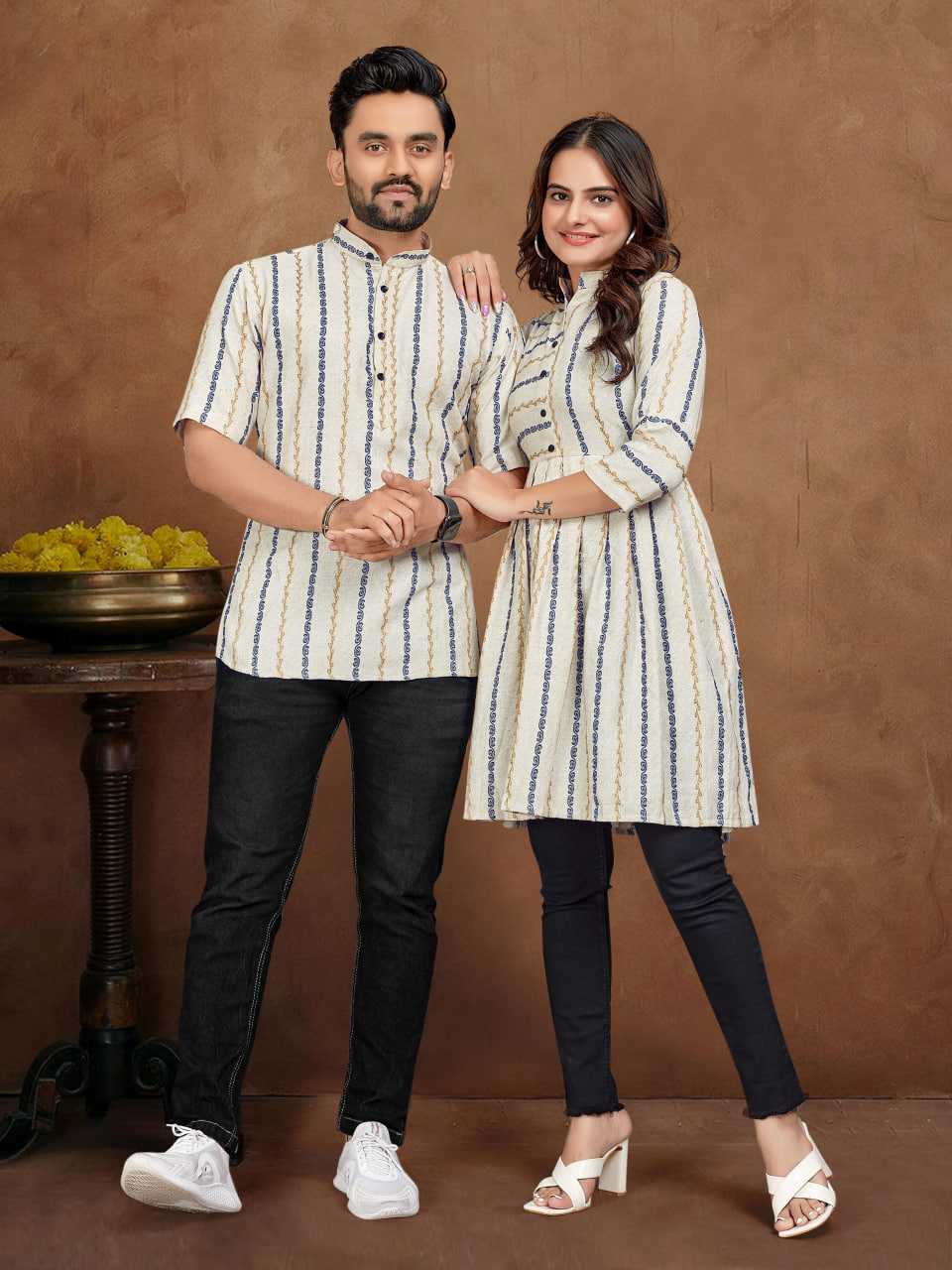 YNF Wholesale Cotton Designer Ethnic Outfits for Couples KESH481 LAILA MAJANU | Surat Manufacturer