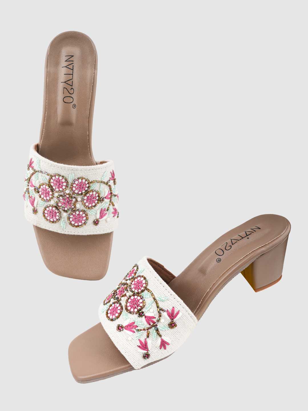 YNF Wholesale Cotton Casual Ethnic Footwear KESH641 Biba heel | Surat Manufacturer