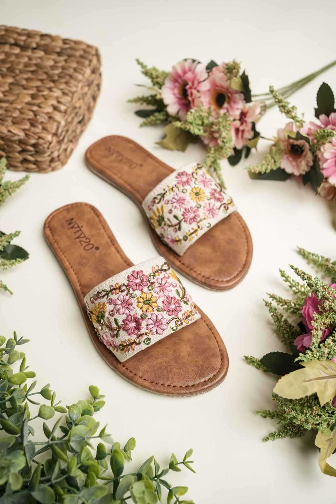 YNF Wholesale Cotton Casual Ethnic Footwear KESH641 Designer flate | Surat Manufacturer