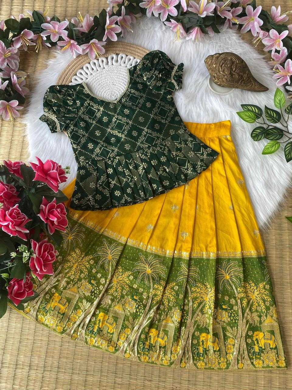YNF Wholesale Dola Silk Kids Lehenga KESH503 8152 | Surat Manufacturer