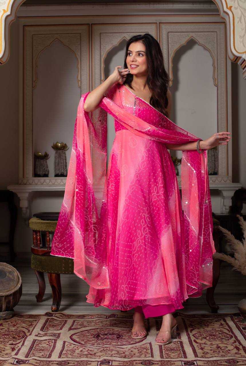 YNF Wholesale Faux Georgette Printed Gowns RIN162 5952 | Surat Manufacturer
