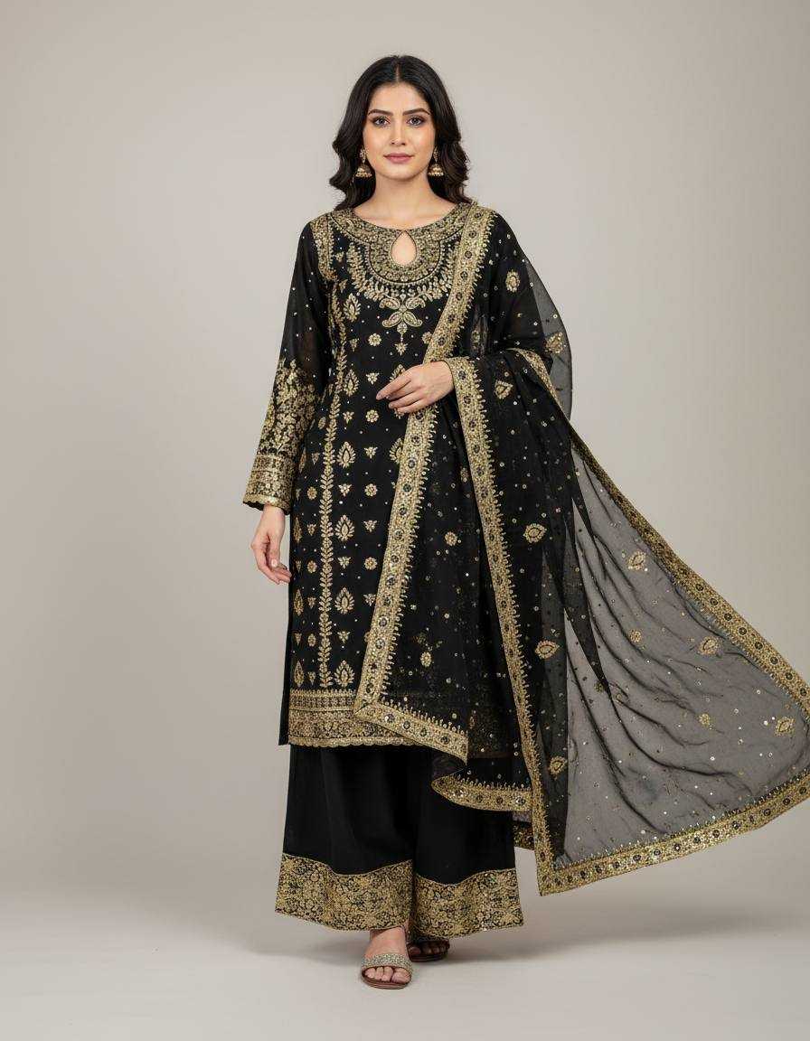 YNF Wholesale Georgette Embroidered Dresses KESH499 5214 | Surat Manufacturer