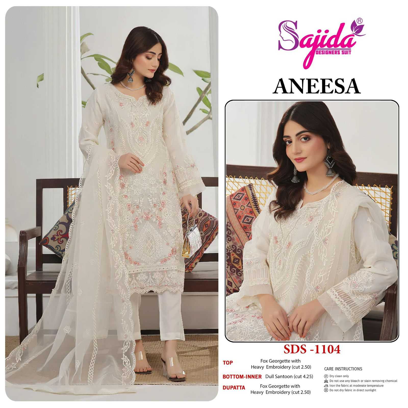 YNF Wholesale Georgette Party wear suits KESH586 SAJIDA ANEESA 1103 | Surat Manufacturer