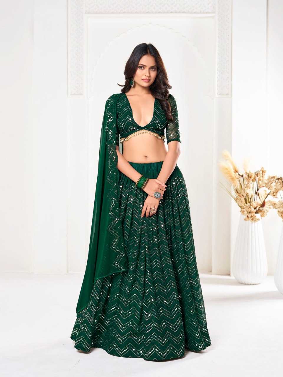YNF Wholesale Georgette Embroidered Lehenga KESH643 1010326 | Surat Manufacturer