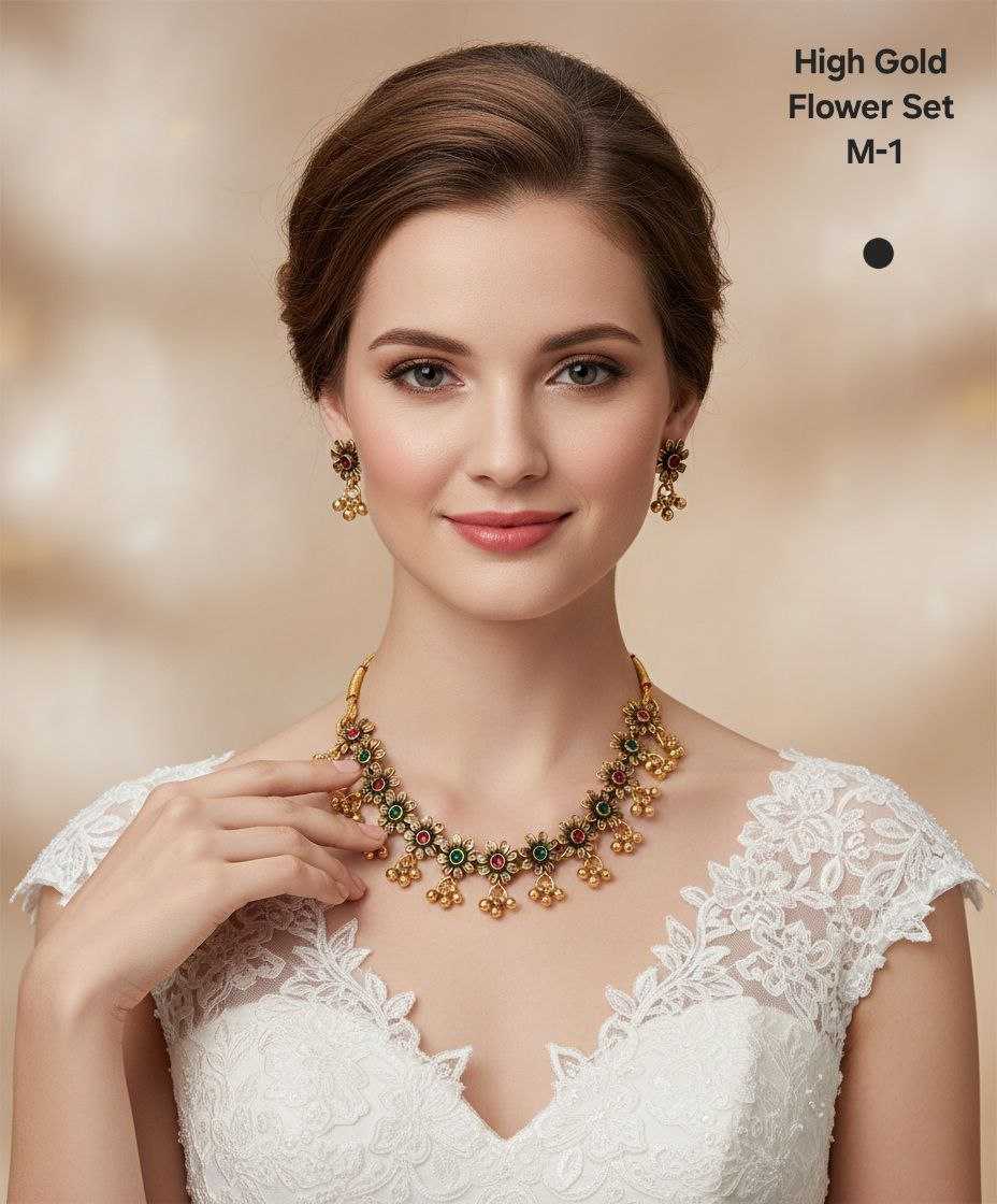 YNF Wholesale Gold Plated Necklaces Set KESH193 136 | Surat Manufacturer