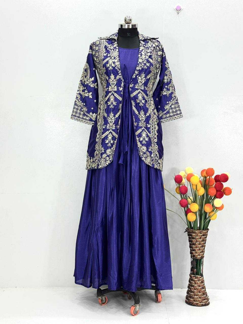 YNF Wholesale Heavy Chinnon Silk Embroidered Dresses KESH560 1711 | Surat Manufacturer