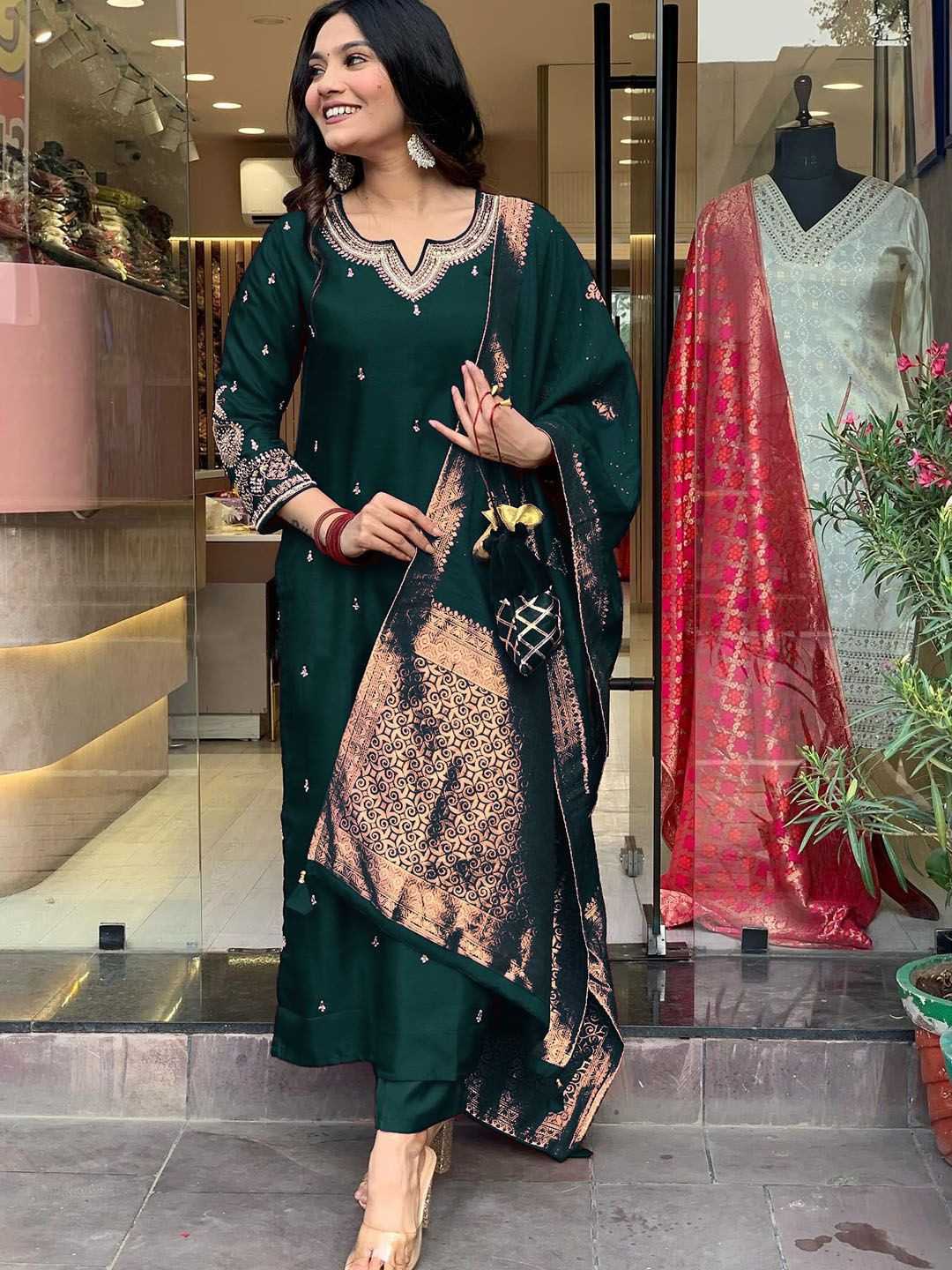 YNF Wholesale Heavy Roman Silk Designer Suits KESH545 9901 | Surat Manufacturer