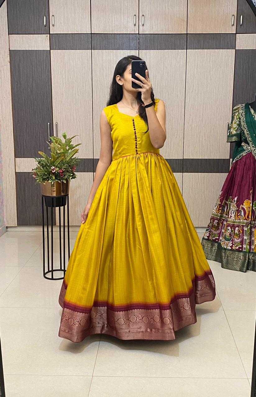 YNF Wholesale Jacquard Party Wear Gowns KESH503 8147 | Surat Manufacturer