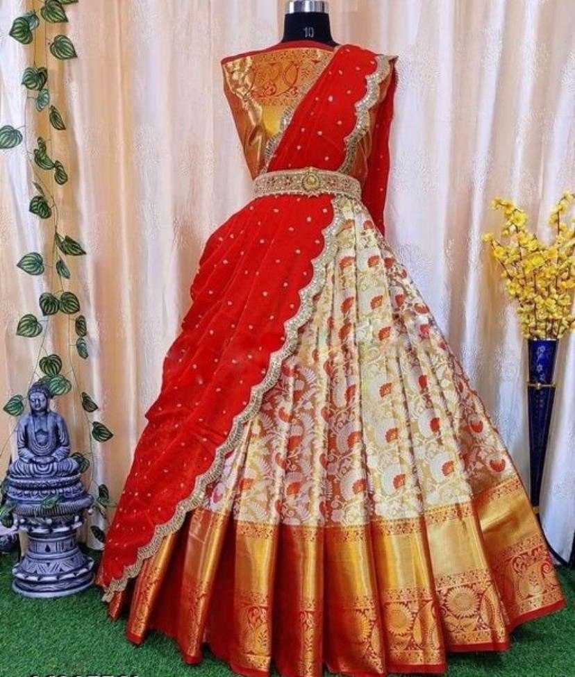 YNF Wholesale Kanjivaram Silk Lehenga Sarees KESH642 048 | Surat Manufacturer