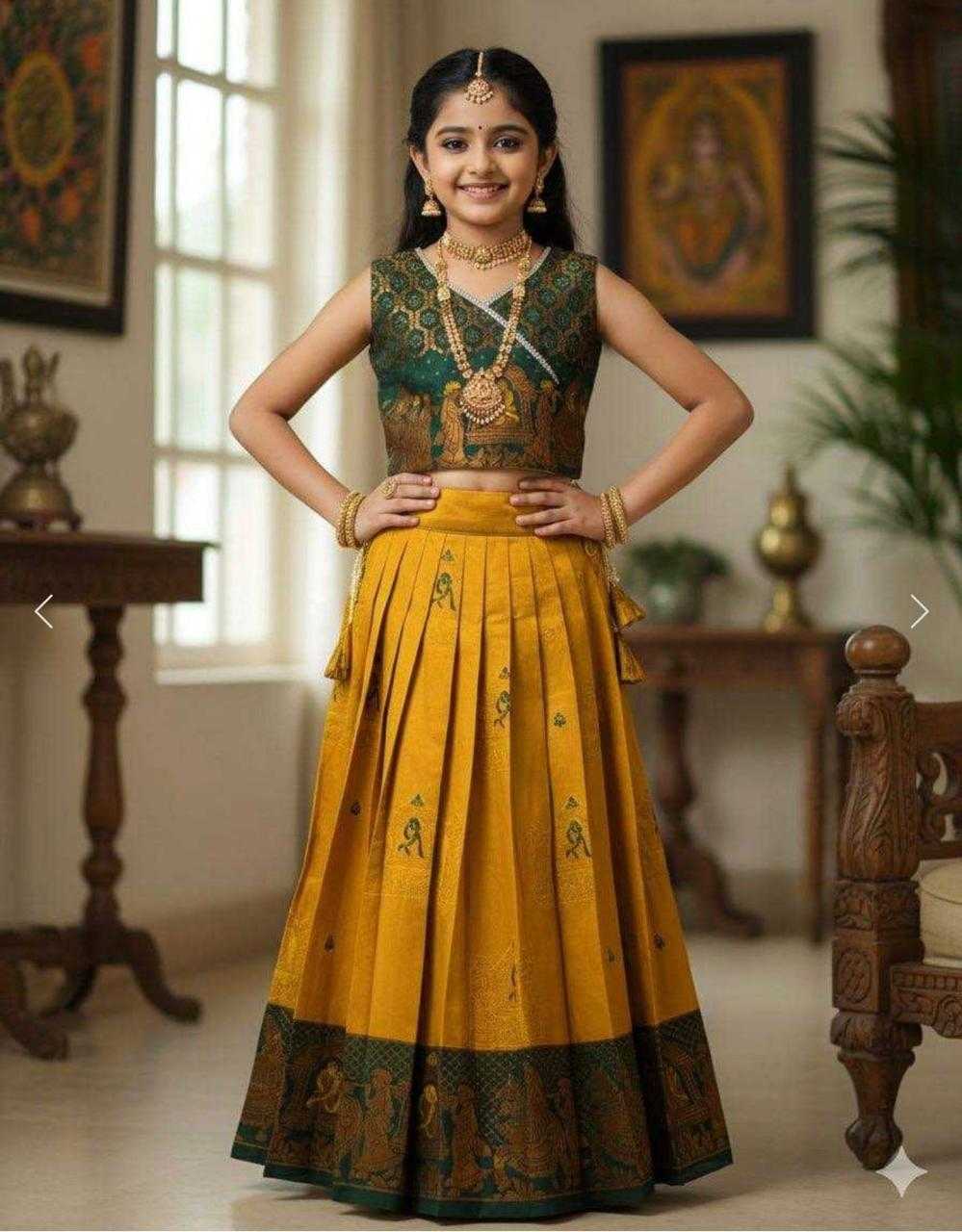 YNF Wholesale Lichi Silk Kids Traditional Outfits KESH503 8157 | Surat Manufacturer