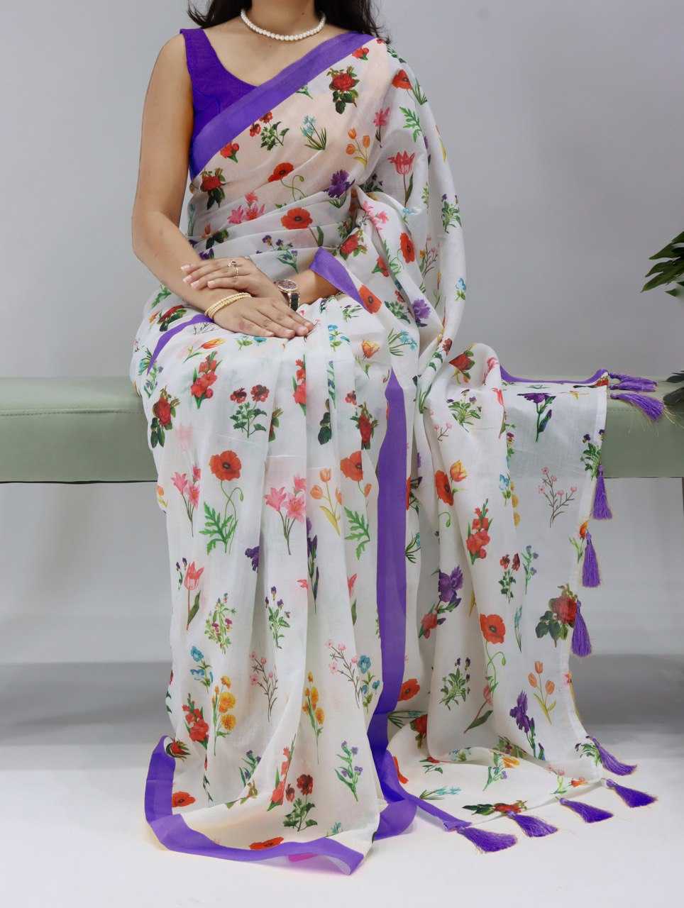 YNF Wholesale Linen Designer Sarees RIN119 1201 | Surat Manufacturer