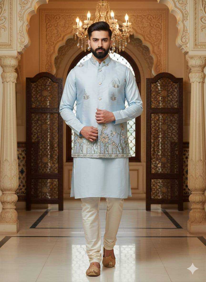YNF Wholesale Malai Silk Mens Kurta Pyjama KESH650 SHUBHAM | Surat Manufacturer