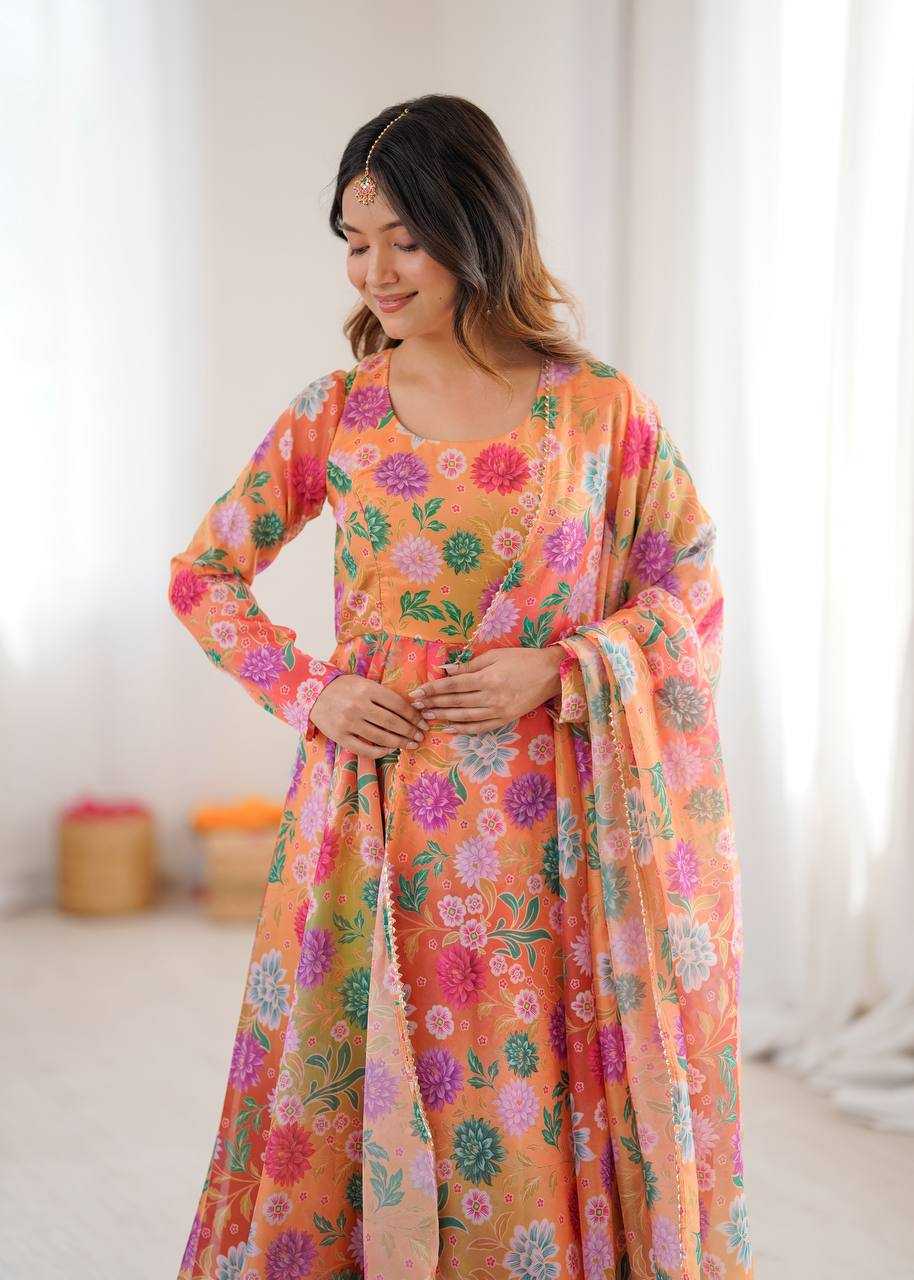 YNF Wholesale Organza Anarkali Gown KESH617 38 | Surat Manufacturer