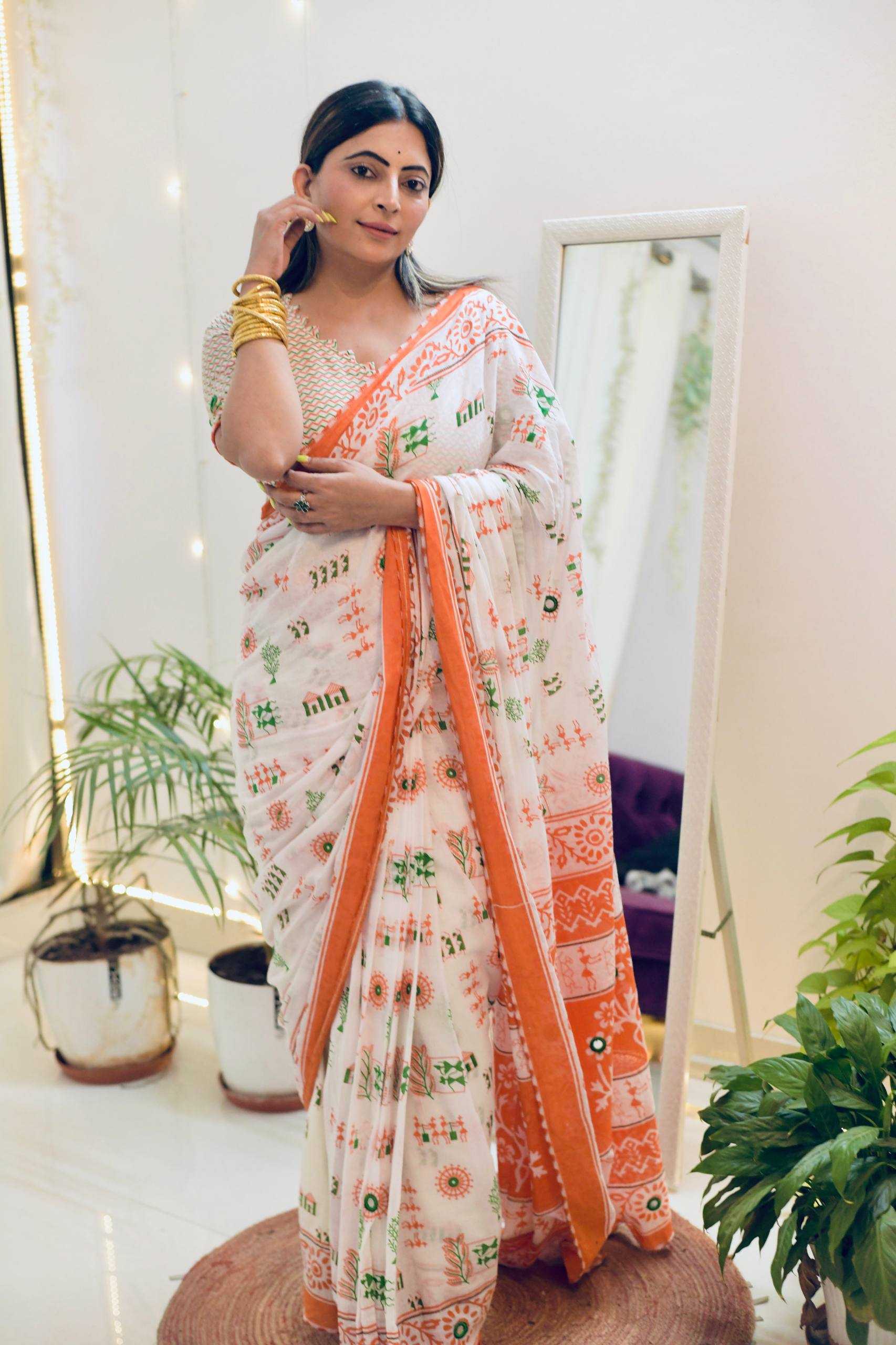 YNF Wholesale Pure Cotton Printed Cotton Saree KESH621 Tiranga Vol-2 | Surat Manufacturer