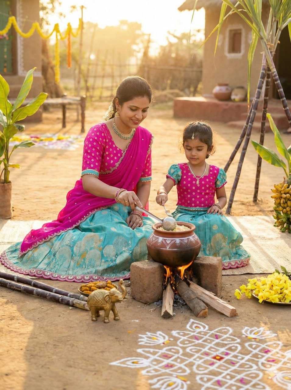 YNF Wholesale Pure Viscos Pongal Collections KESH505 Duo | Surat Manufacturer
