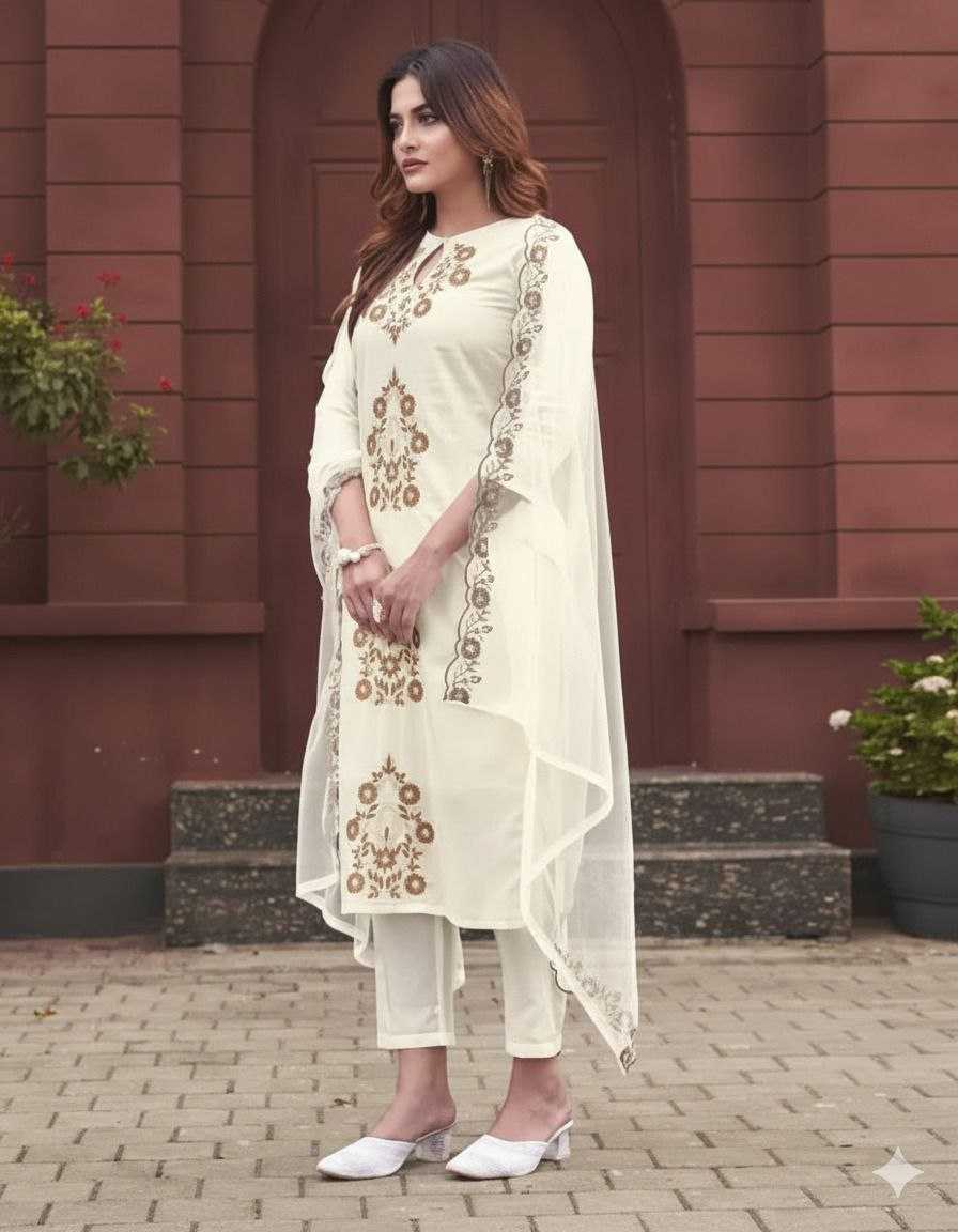 YNF Wholesale Pure Viscos Embroidery Suits KESH529 | Surat Manufacturer
