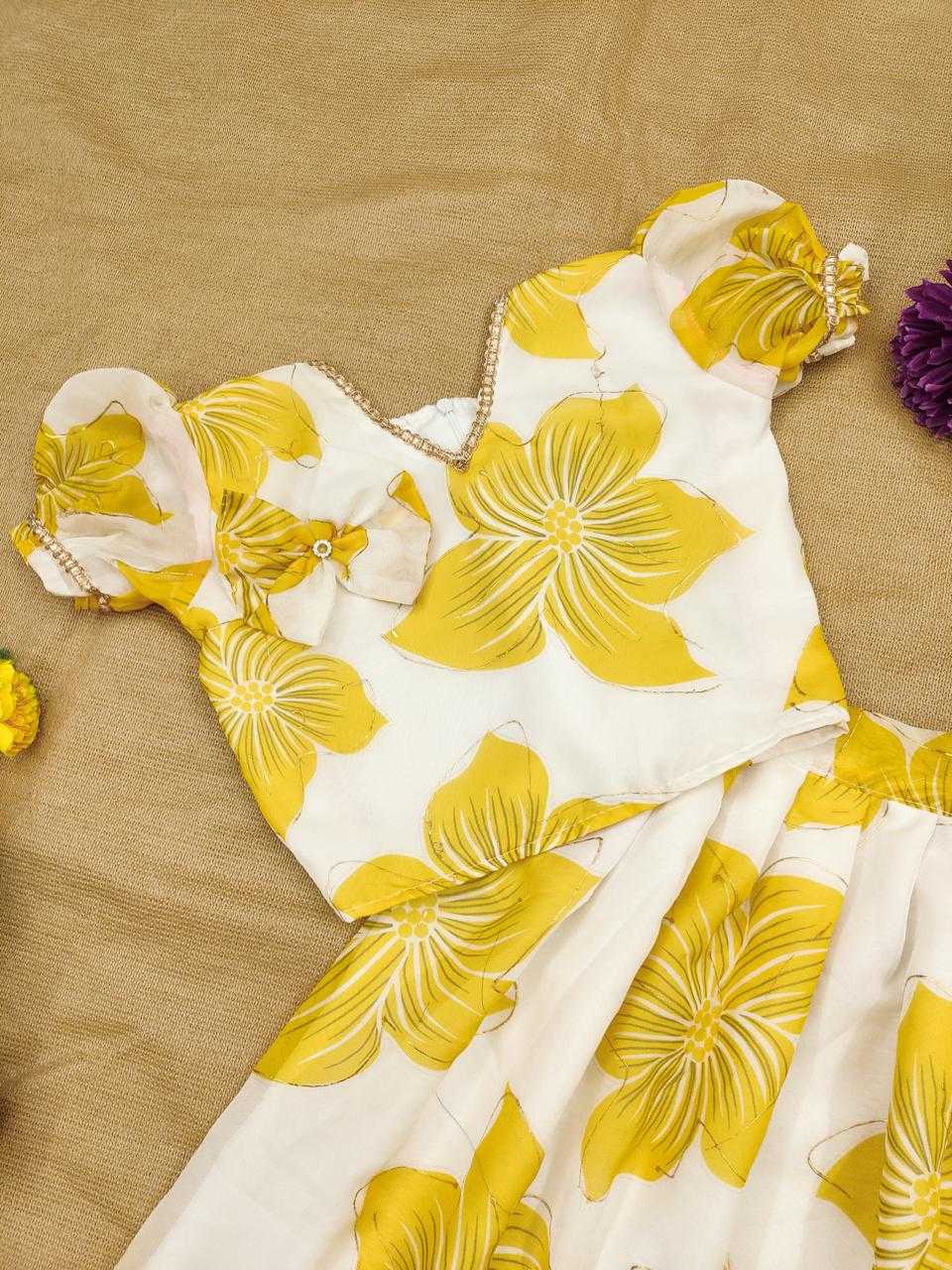 YNF Wholesale Rangoli Silk Kids Lehenga RIN235 Indira | Surat Manufacturer
