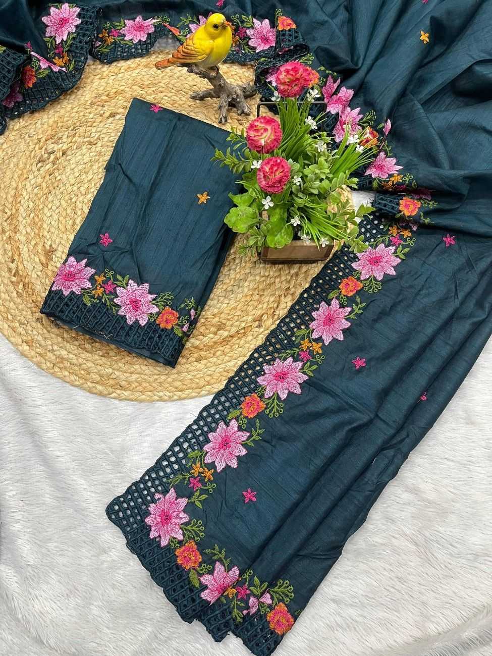 YNF Wholesale Silk Embroidered Sarees KESH621 6048 | Surat Manufacturer