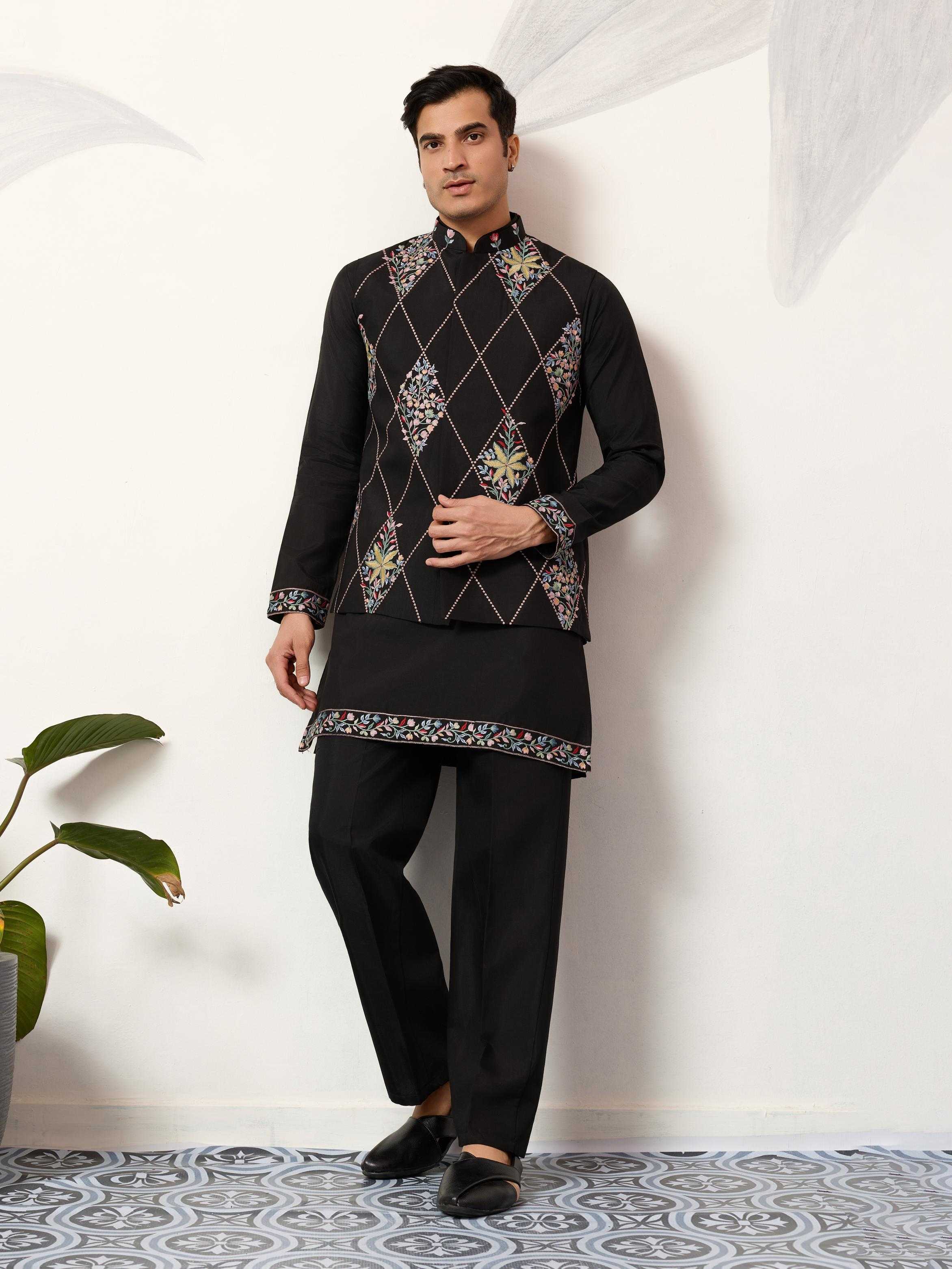 YNF Wholesale Silk Mens Kurta Pyjama RIN202 ROYAL RIVAAJ KOTI | Surat Manufacturer