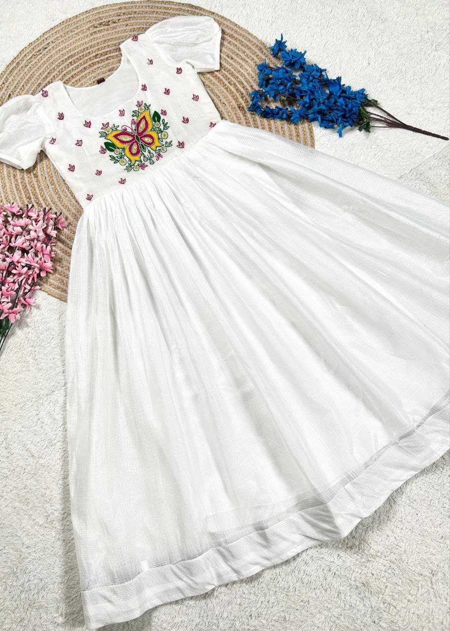 YNF Wholesale Soft Cotton Kids Gown KESH619 Resham | Surat Manufacturer