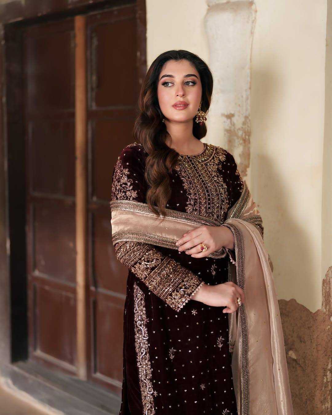 YNF Wholesale Velvet Bridal Suits KESH492 1430 | Surat Manufacturer