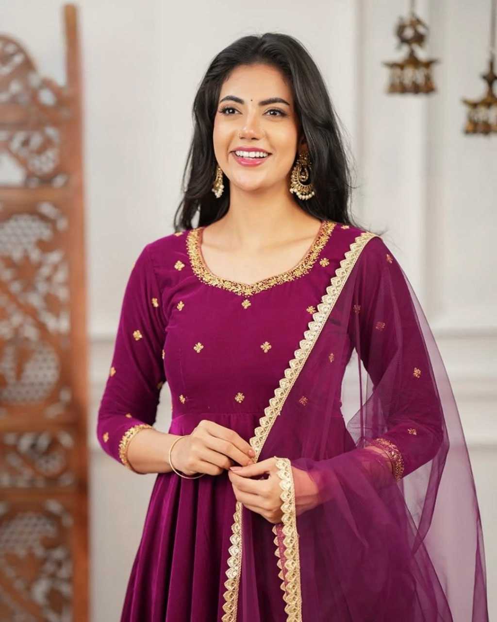 YNF Wholesale Velvet Evening Gowns KESH648 7093 | Surat Manufacturer