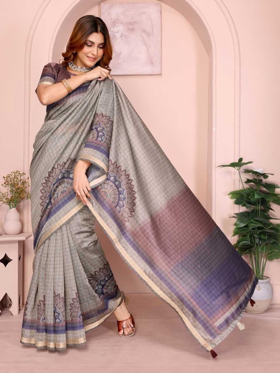 YNF Wholesale Chanderi Silk Printed Sarees KESH553 304 | Surat Manufacturer