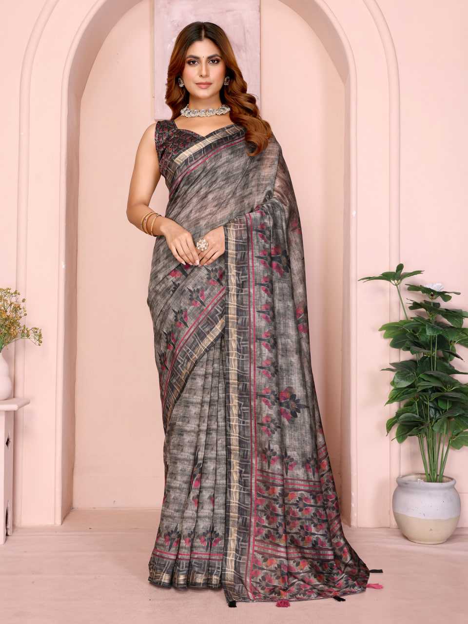 YNF Wholesale Chanderi Silk Printed Sarees KESH553 307 | Surat Manufacturer
