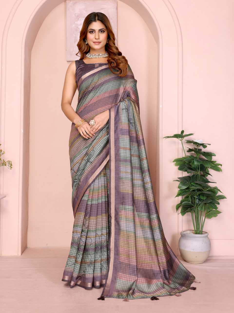 YNF Wholesale Chanderi Silk Printed Sarees KESH553 310 | Surat Manufacturer