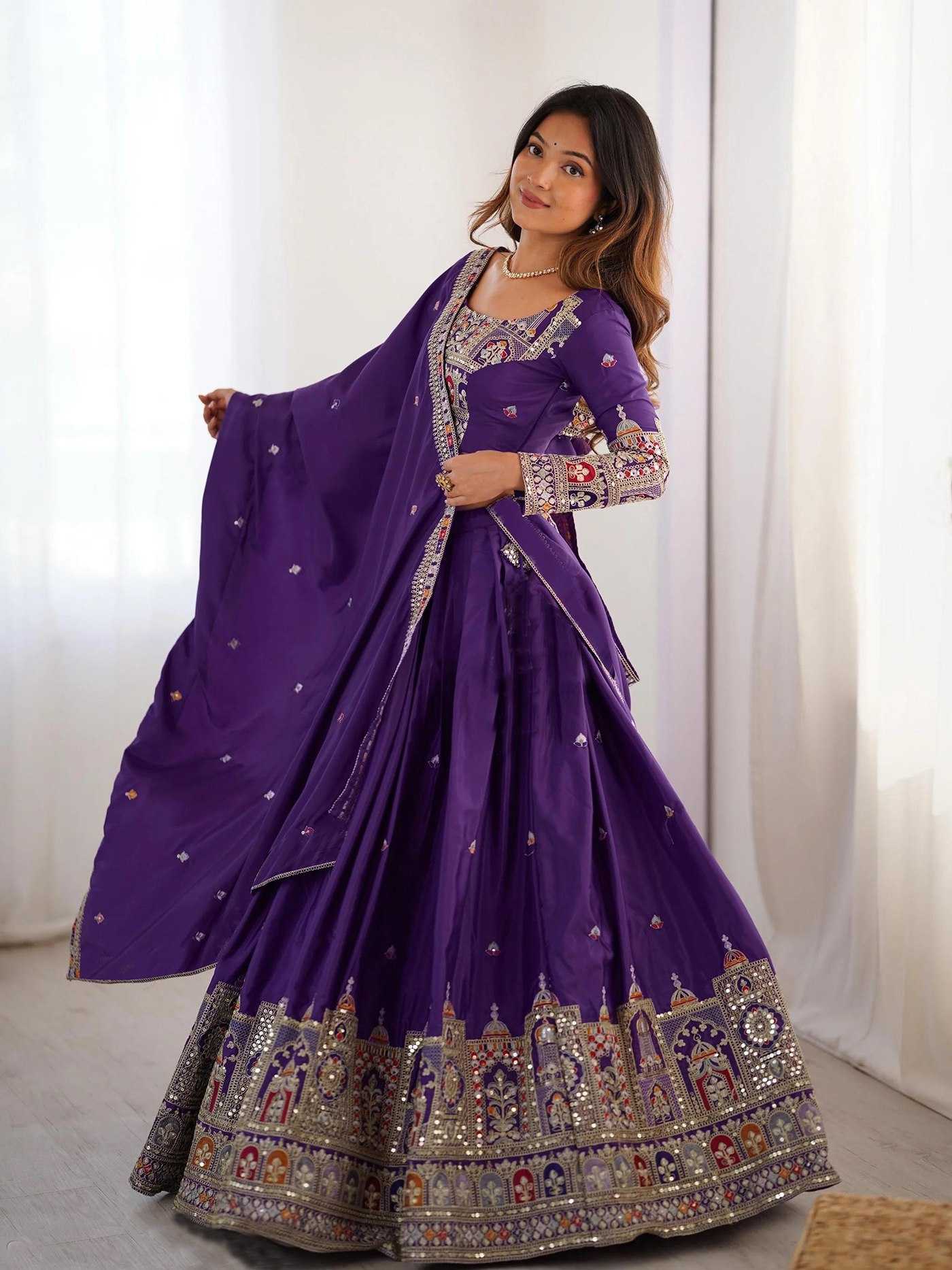 YNF Wholesale Chinon Traditional Lehenga KESH334 Sanjivani | Surat Manufacturer