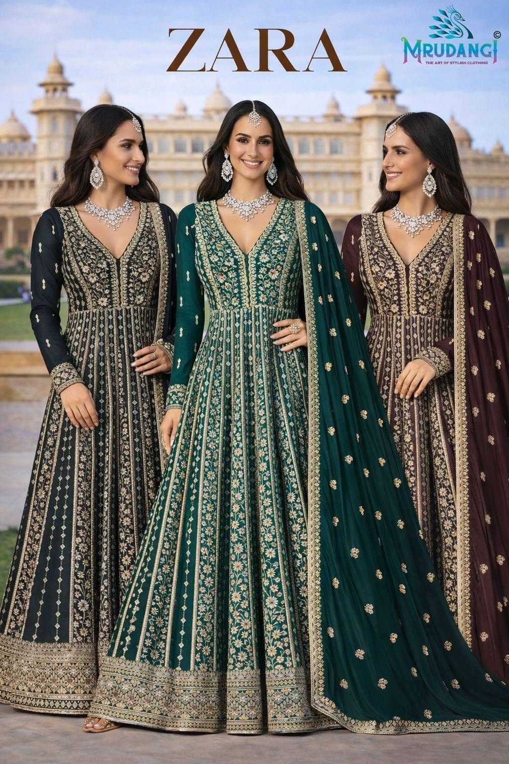 YNF Wholesale Chinon Silk Bollywood Style Gowns KESH481 MRUDANGI ZARA 795 | Surat Manufacturer
