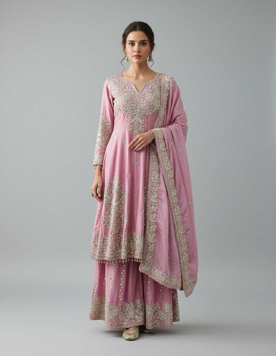 YNF Wholesale Chinon Silk Sharara Salwar Suits KESH540 1113 | Surat Manufacturer