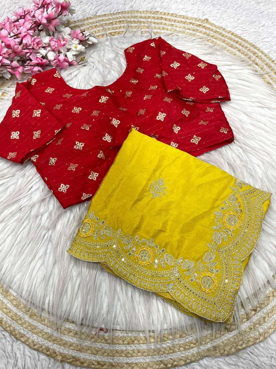 YNF Wholesale Chinon Silk Festival Silk Sarees RIN230 666 | Surat Manufacturer