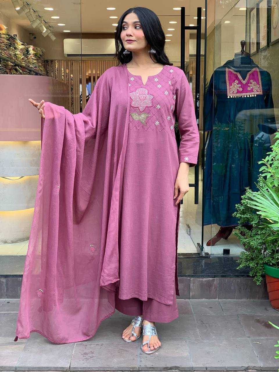 YNF Wholesale Cotton Embroidered Suits KESH595 NATASHA | Surat Manufacturer