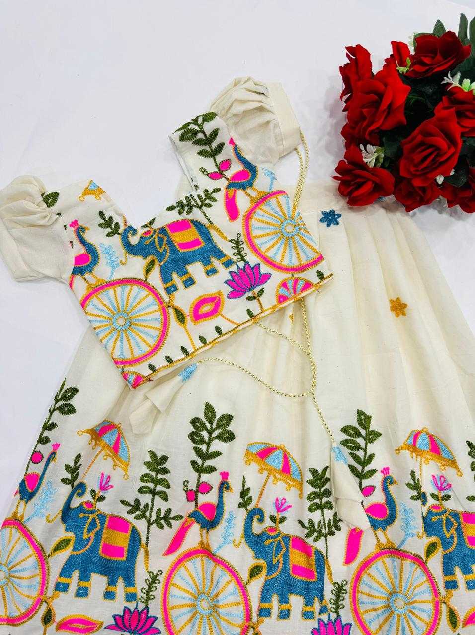 YNF Wholesale Cotton Kids Lehenga RIN235 ANANT | Surat Manufacturer