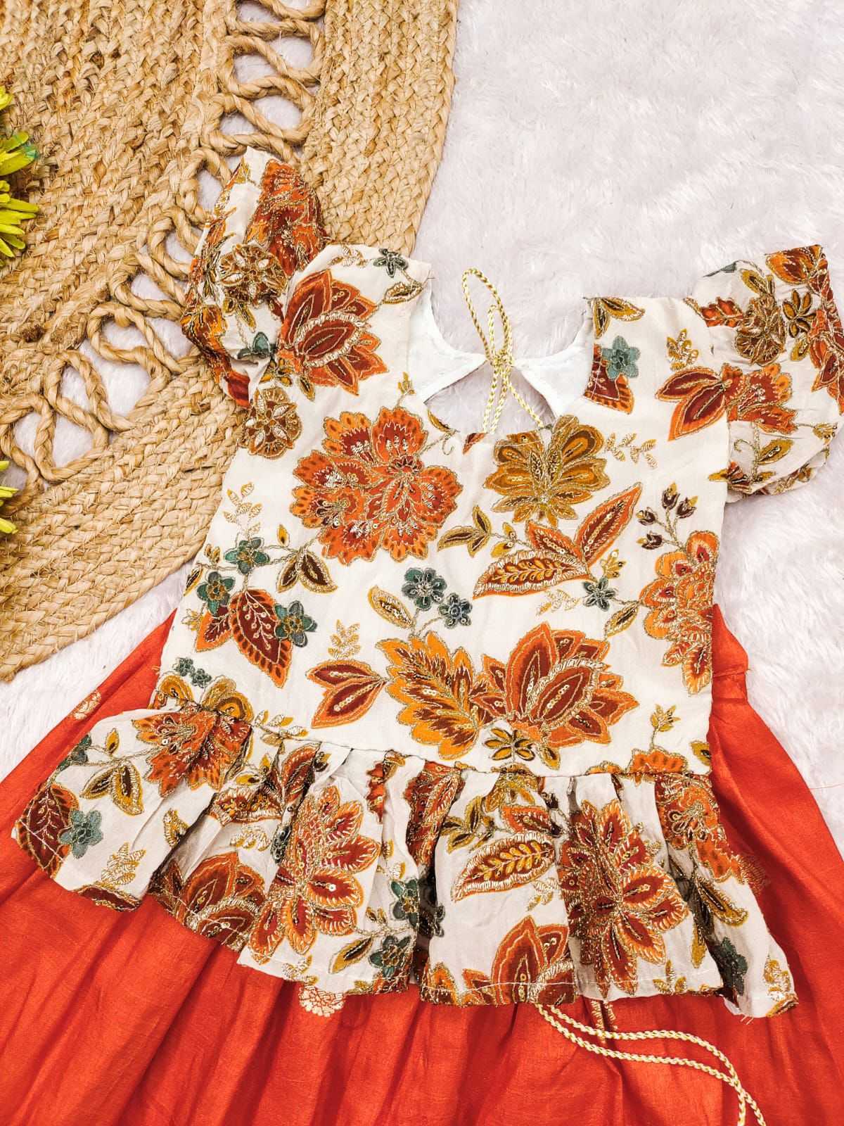 YNF Wholesale Crepe Ethnic Dresses For Kids RIN235 SUVAL | Surat Manufacturer