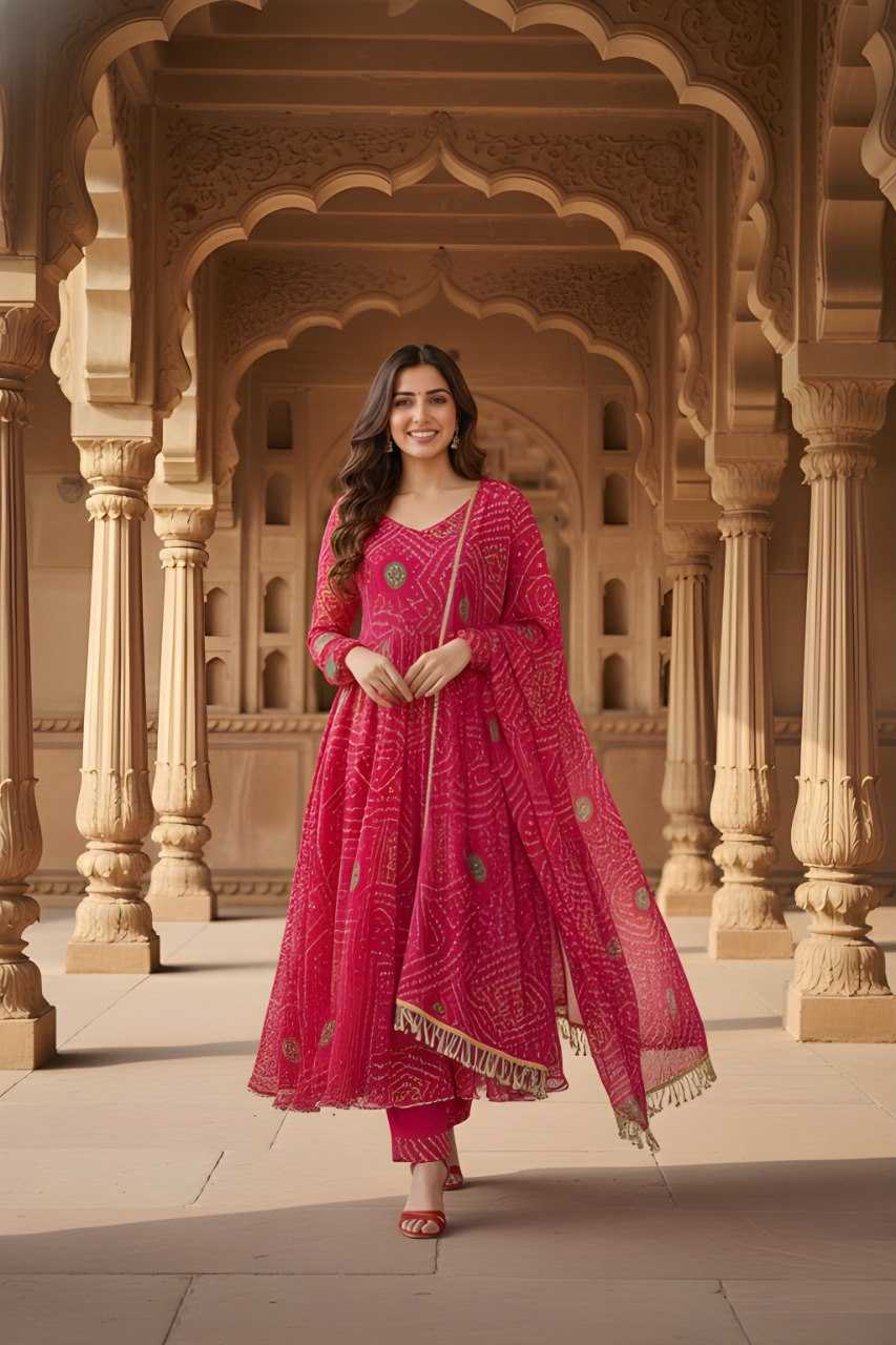 YNF Wholesale Delta Silk Bandhani Suits KESH559 346 | Surat Manufacturer