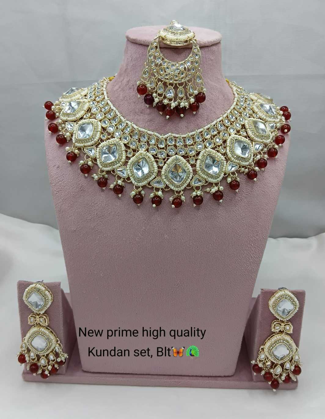 YNF Wholesale Fancy Kundan Necklace Set KESH494 2 | Surat Manufacturer