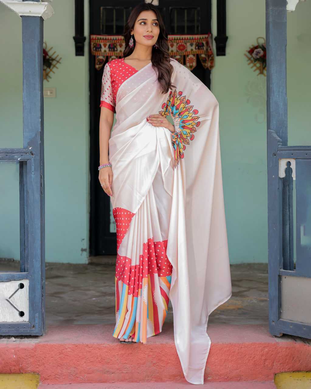 YNF Wholesale Fancy Ruffle Sarees KESH719 133 | Surat Manufacturer
