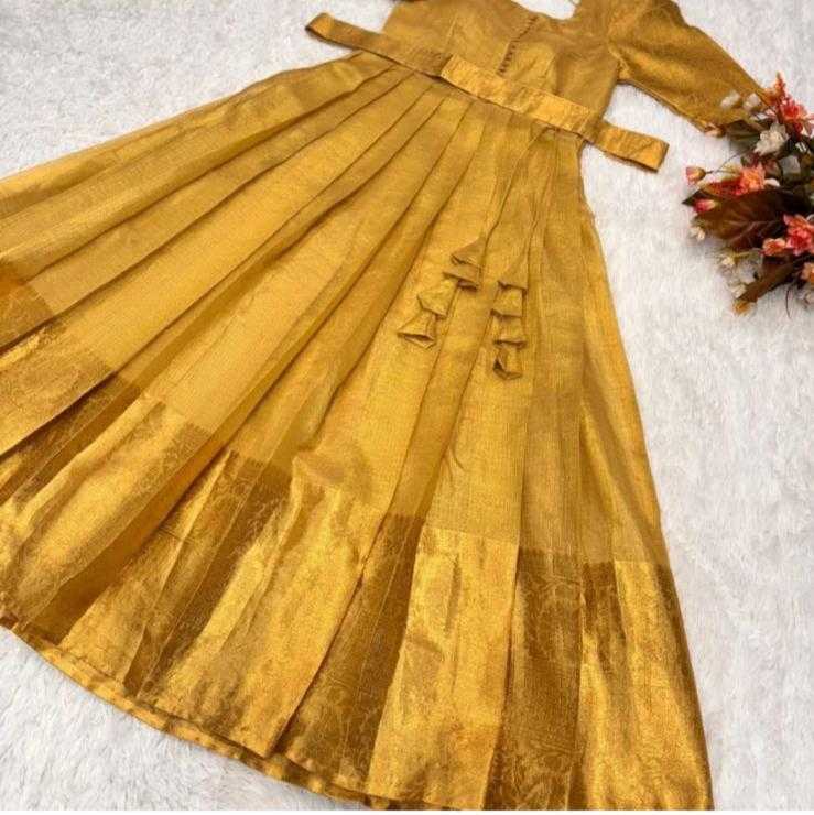 YNF Wholesale Fancy Wedding Gown RIN235 Banarasi Gold | Surat Manufacturer