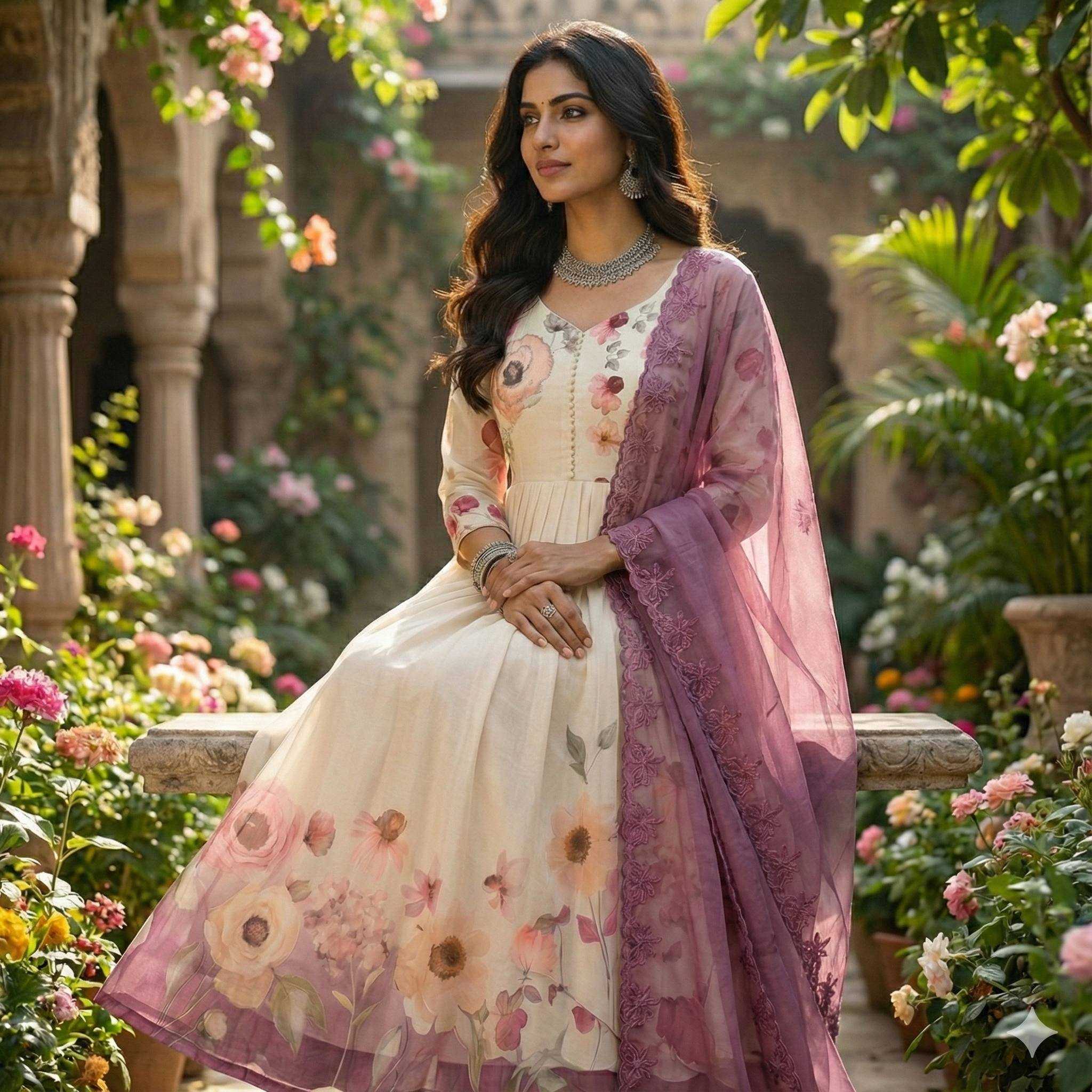 YNF Wholesale Faux Georgette Ethnic Dresses KESH210 2474 | Surat Manufacturer