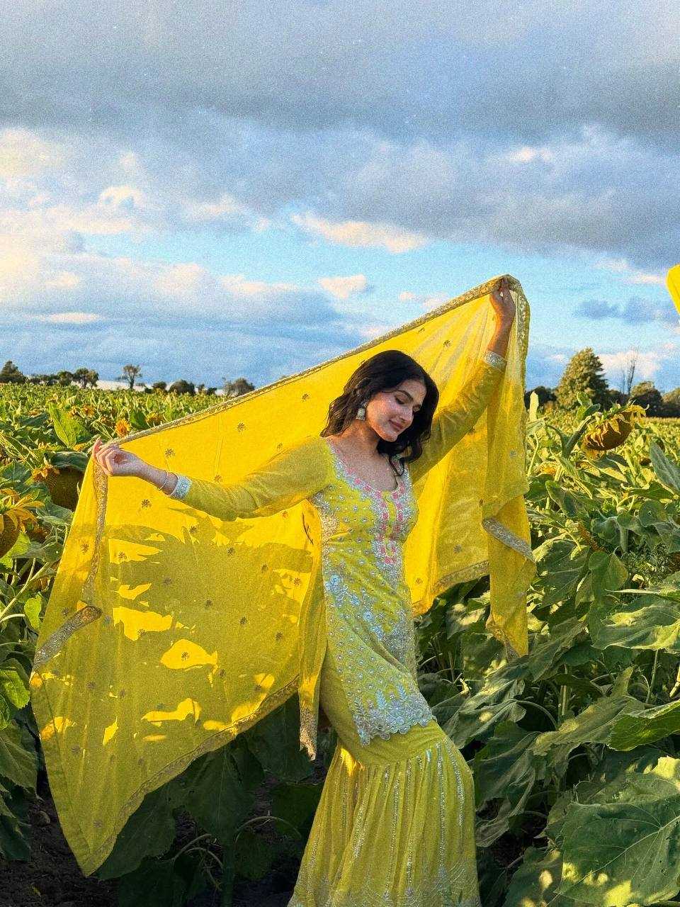 YNF Wholesale Faux Georgette Palazzo Suit KESH490 1325 | Surat Manufacturer