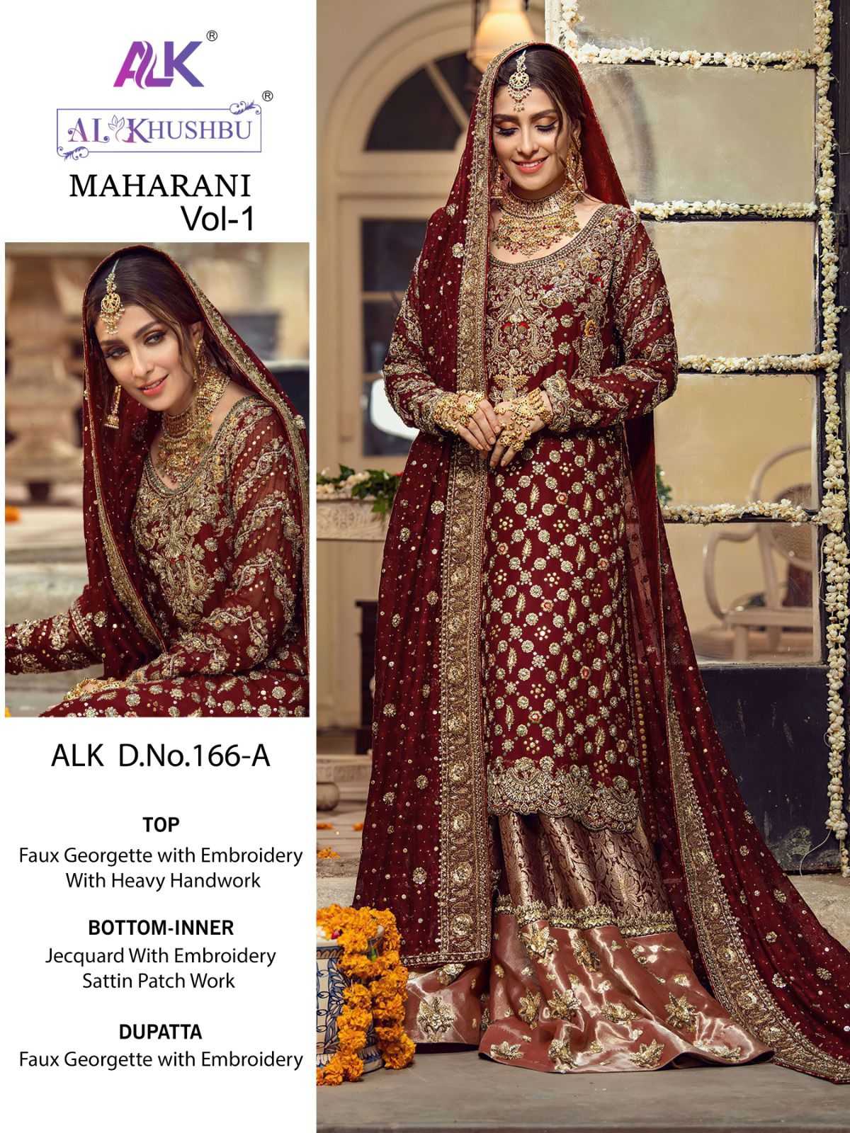 YNF Wholesale Faux Georgette Bridal Wedding Dresses KESH677 AL_KHUSHBU 166-A | Surat Manufacturer