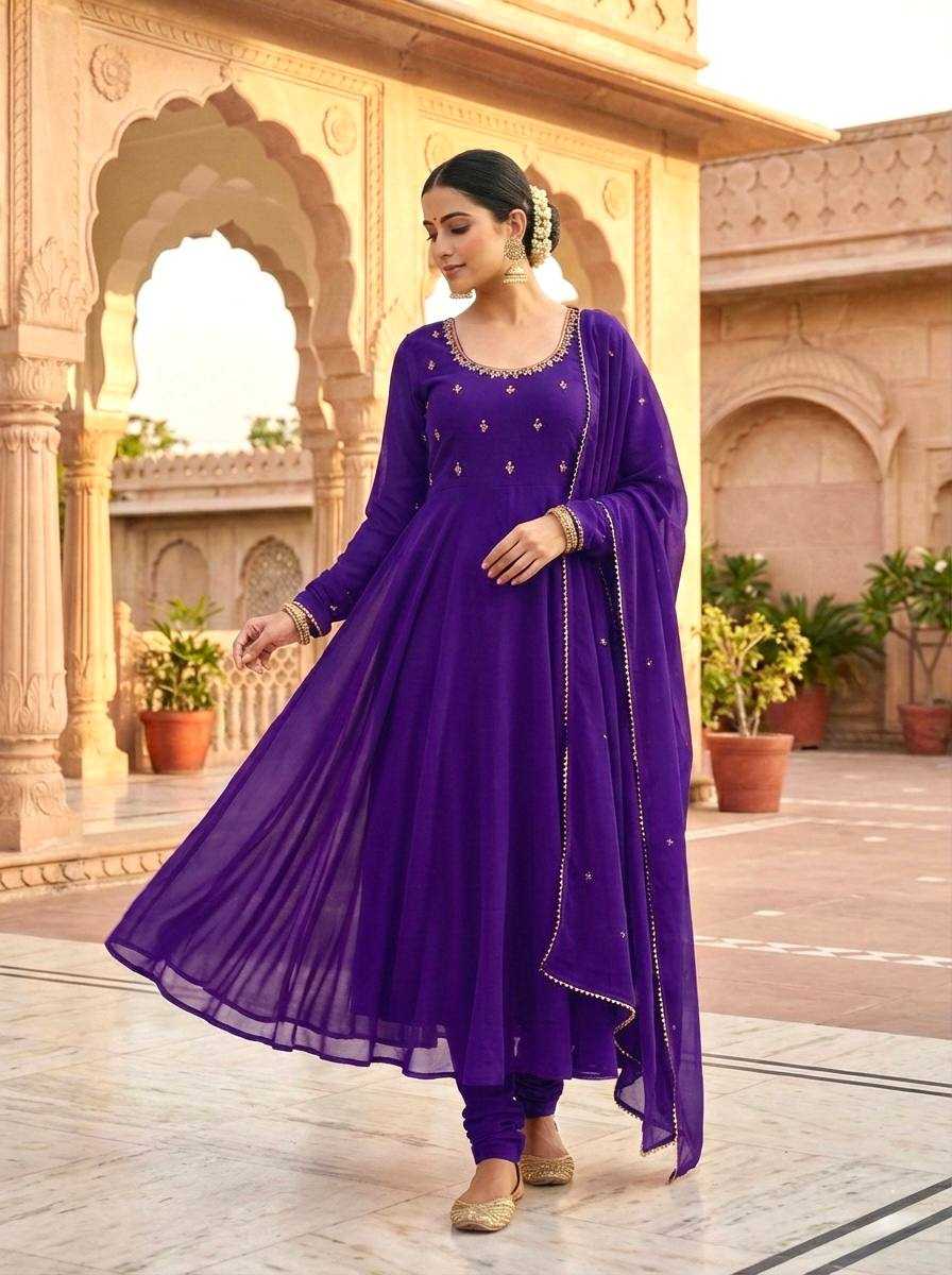 YNF Wholesale Georgette Fancy Gowns KESH513 548 | Surat Manufacturer